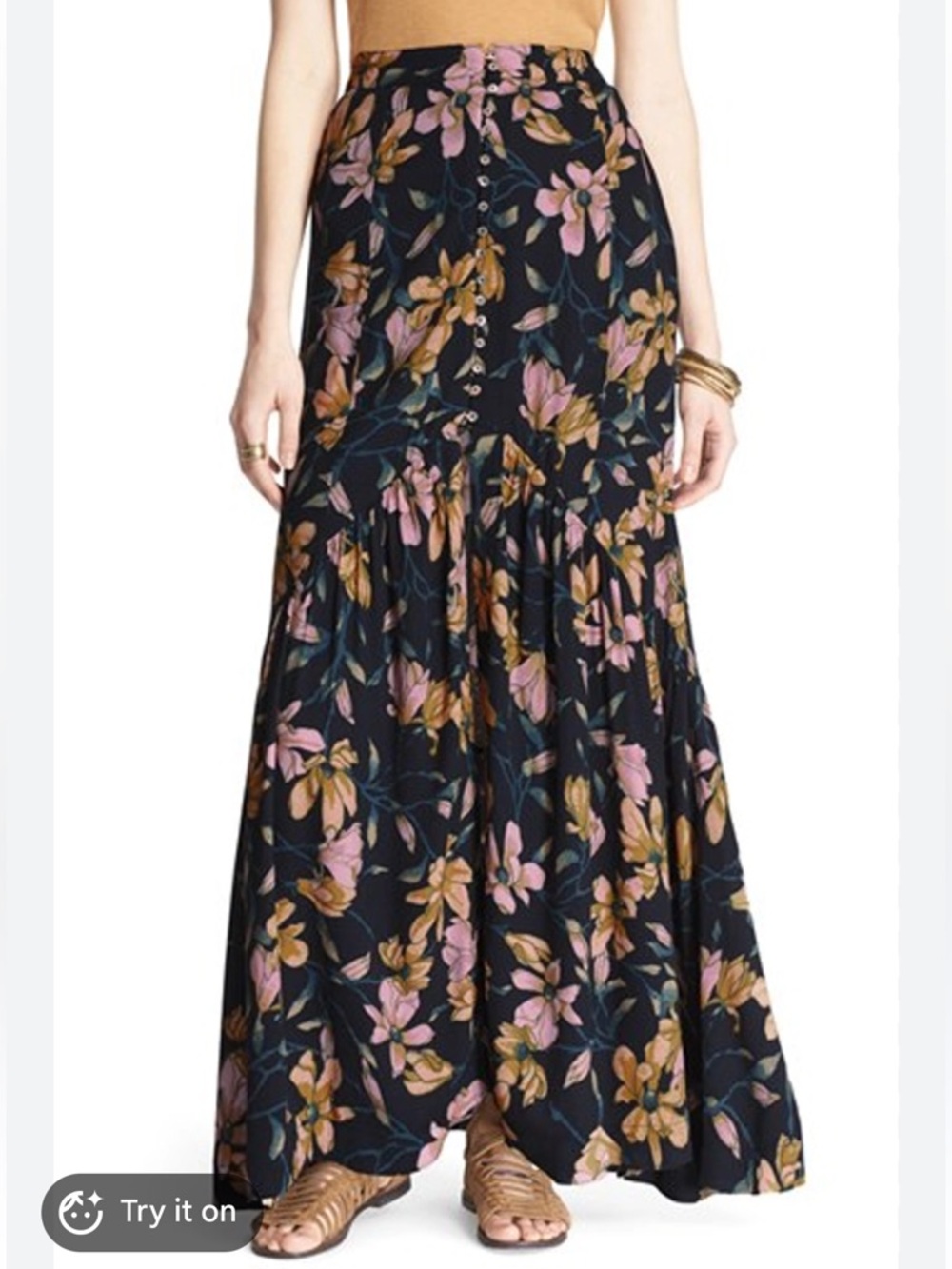 Free People Smooth Sailing Maxi Skirt Size 4